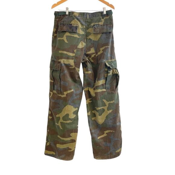 Jet Lag Men's Vintage Cargo Pants Camouflage Military Button Fly Size Medium Y2K - Picture 7 of 8